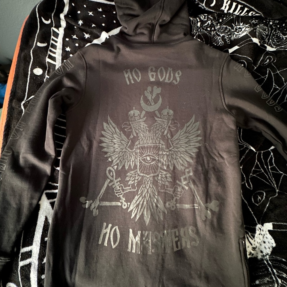 Killstar No Gods No Masters long zip up hoodie. Basically new.